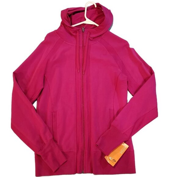 Champion Pink Zip Up Sweatshirt Hoodie Casual - Picture 1 of 2